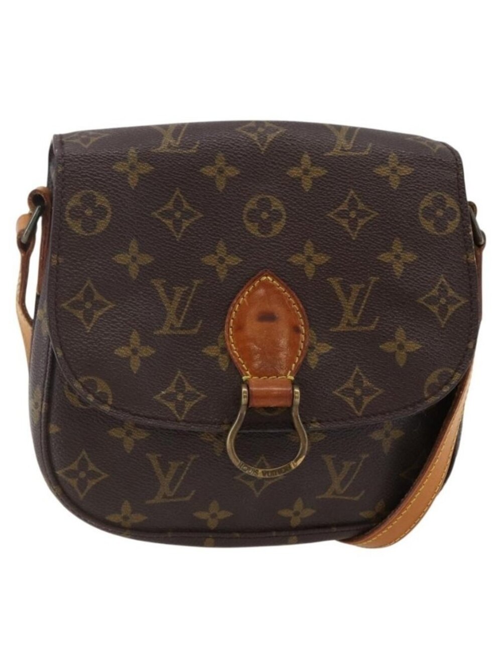 Authentic LOUIS VUITTON Monogram Saint Cloud MM Shoulder Bag M51243 LV